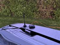 GPS and ADSB antennae on the van