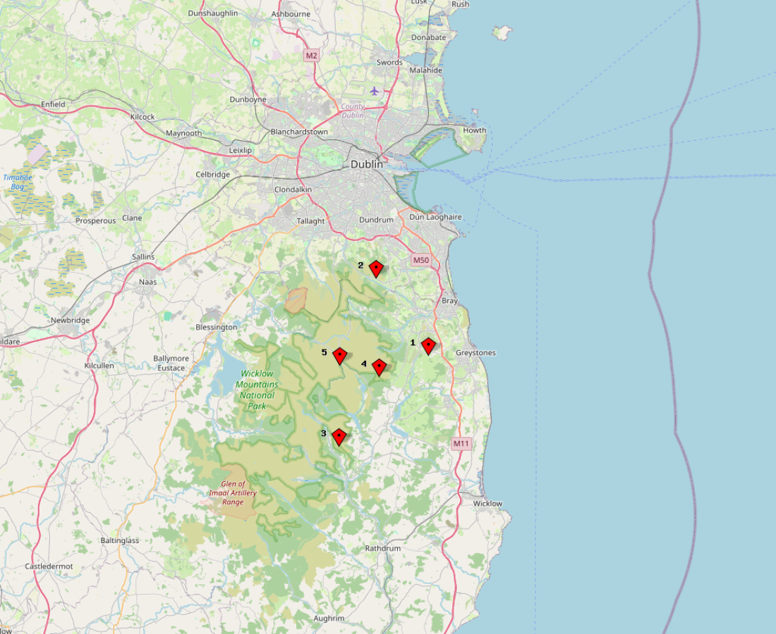 This map shows Xmas ELARC Portable Day Locations
