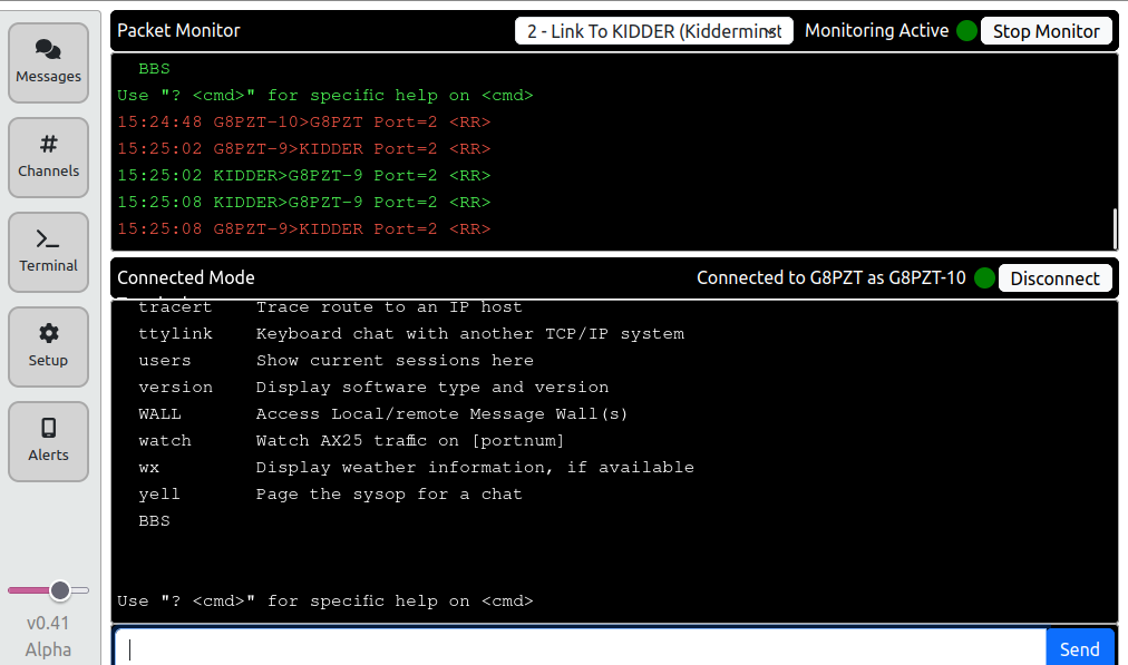 WhatsPac Terminal Display